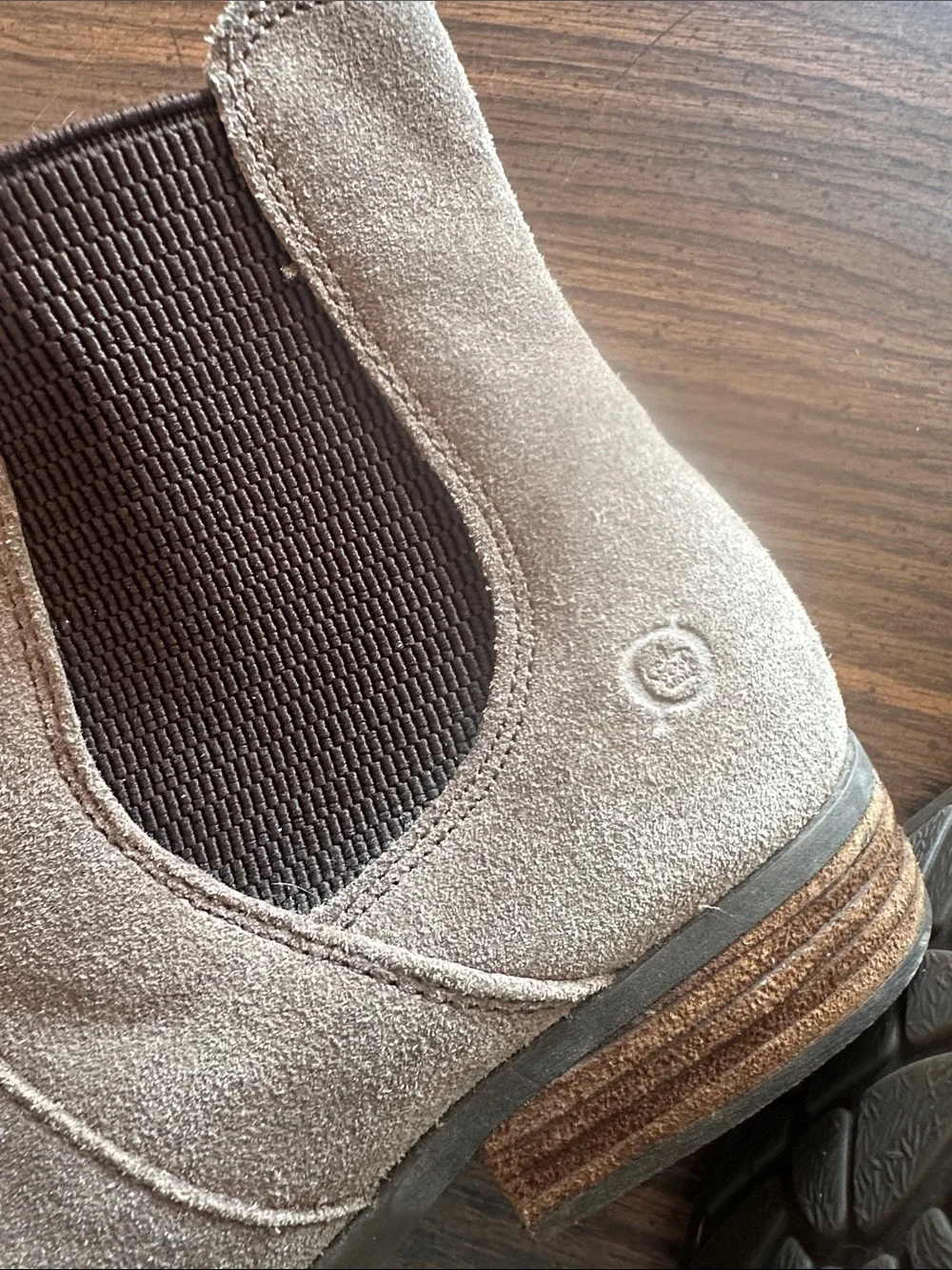 Born Men’s Brown Suede Chelsea Boots - Sleek Slip-On Style